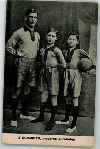 Die 3 Schmidts, moderne Akrobaten Nordische Kunstanstalt Ernst Schmidt Lübeck
