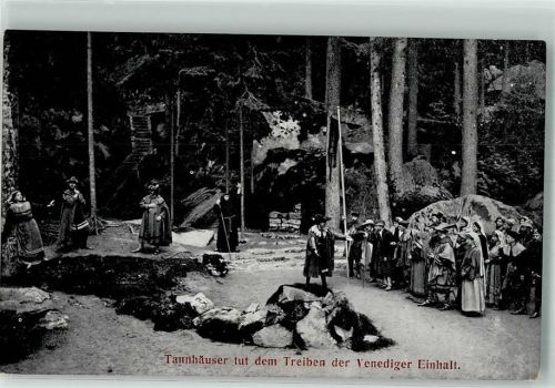 Wunsiedel 1912 Die Losburg Naturbühne Tannhäuser