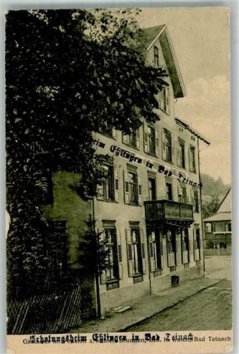 Bad Teinach 1935 Pension Eßlingen Foto AK