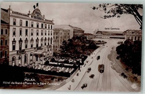Milano Hotel du Nord Straßenbahn Hauptbahnhof