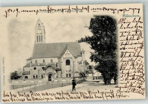 Schwabing 1902 Prostest. Kirche