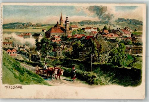 Miesbach 1900 Tiergespann Ochsen Zieher, Ottmar Nr. 1228