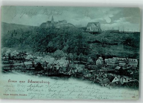 Schwarzburg 1899 Mondschein
