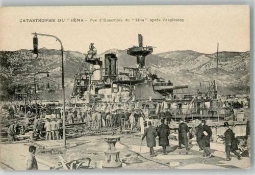 Toulon Hafen Kriegsschiff Iena Explosion Ort lt. Verlag