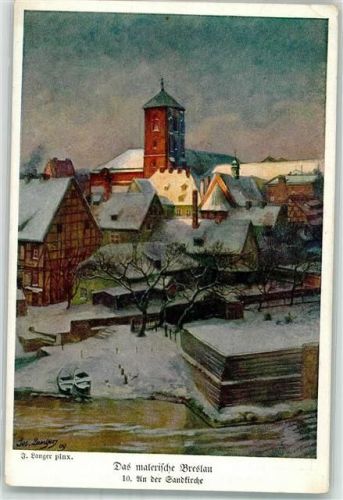 Breslau sign. Langer Sand- Kirche