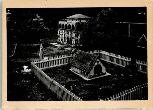 Cuxhaven 1957 Foto montiert auf Karton Hasendorf im Kurpark