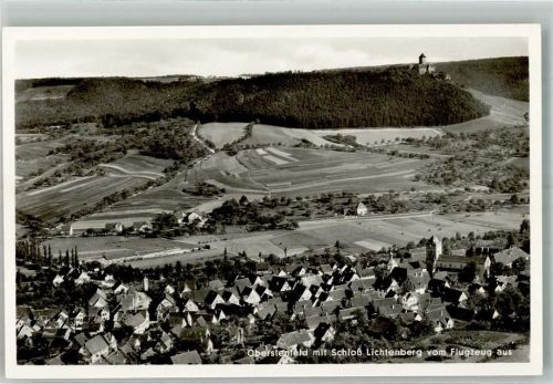 Oberstenfeld Fliegeraufnahme Mit Schloss Lichtenberg Feigegeben d. R.L.M.
