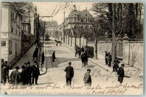 Caen 1905 Straßenbahn Avenue de Courseulles