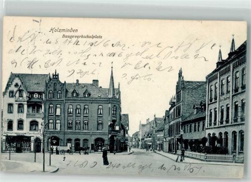 Holzminden 1907 Baugewerkschulplatz