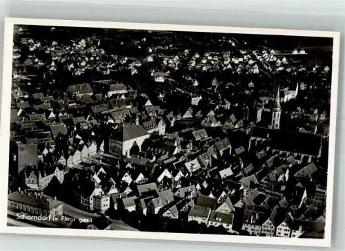 Schorndorf 1941 Fliegeraufnahme Strähle