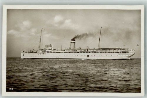 1933 Dampfer Kaiser Bordstempel Hapag Seebäderdienst