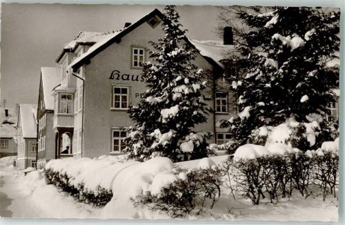 78141 W7741 Schönwald im Schwarzwald Gebrauchsspuren Pension Haus Dorer Foto AK Winter