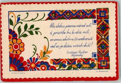 Kassa sig Kostelnicek Slovenske Ornamenty Ort lt. Verlag