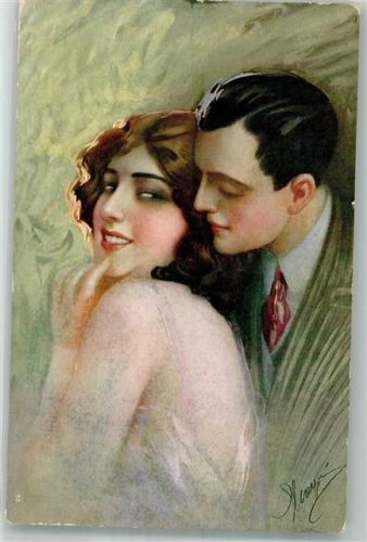 1925 Serie 69-2 Liebespaar Küsse