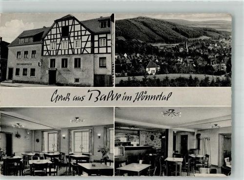 58802 W5983 Balve - Gasthaus Conredel Gaststube Hönnetal