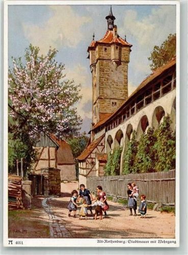 Rothenburg Ackermann Nr. 4051 Stadtmauer