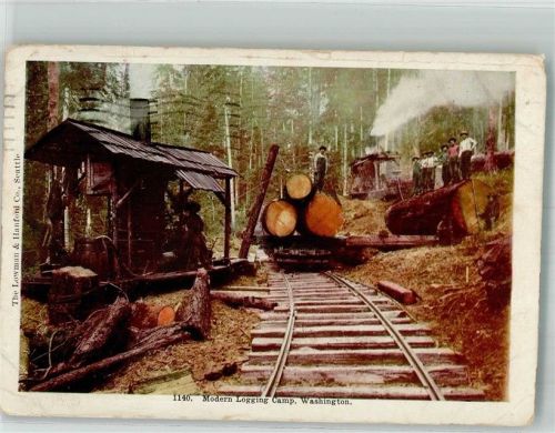 1907 Holzfällercamp in Washington USA