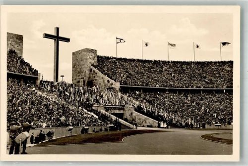 Charlottenburg 1952 75. Katholikentag Pontifikalmesse Nr. 7 Olympia Stadion