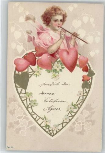 Serie 20 - Herzen - Golddruck - 1902 Litho AK