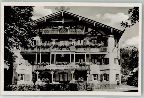 Schliersee 1937 Teroflas Gasthaus Seehaus