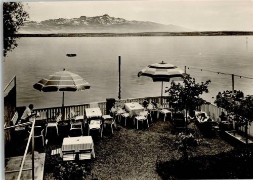 Hagnau Gasthaus Pension Café Seeblick Terrasse