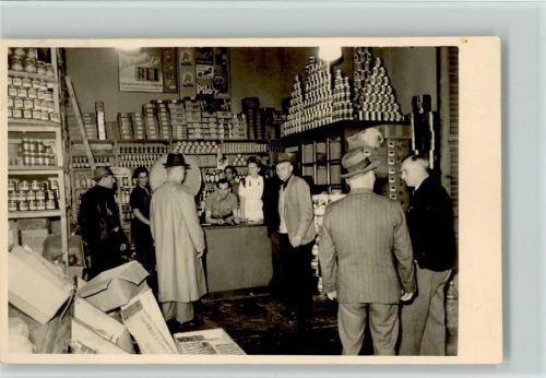 Lebensmittelgeschäft Foto ca 1938 AK