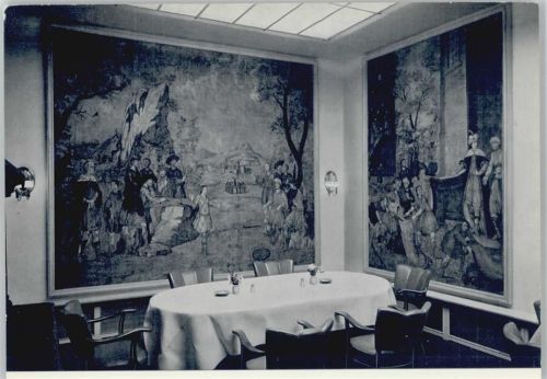 Lüneburg Restaurant zur Krone Innenaufnahme Clubzimmer Wandbespannung Joseph-Legende