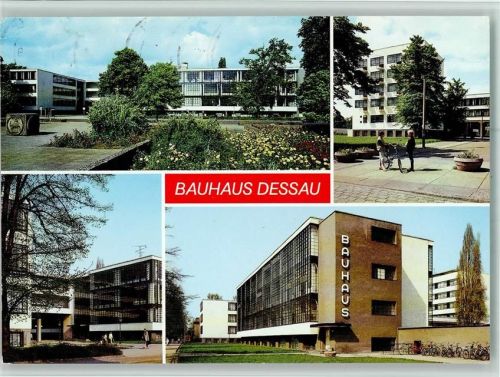 Dessau Bauhaus versch. Gebäude AK