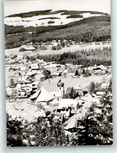 Hinterzarten Blick auf Hinterzarten Winteraufnahme