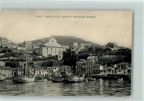 Vigo Kastell des Castro und Bank der Berbes