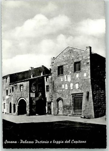 Sorano Palazzo Pretorio e loggia del Capitano Sovana