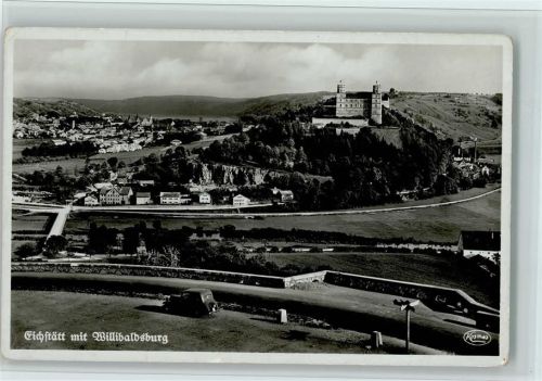 Eichstätt Ortsansicht mit Willibaldsburg