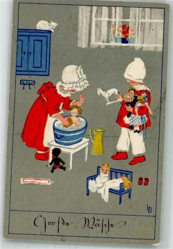 1917 Größe Puppenwäsche Meissner u. Buch Serie 2300