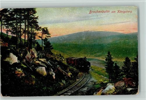 Brockenbahn am Königsberg ca 1910 AK