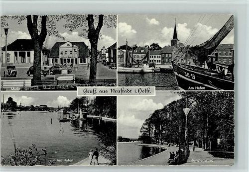 Neustadt Markt Am Hafen Fischerboote Jungfernstieg 4-Bildaufnahme