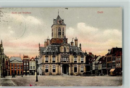 Delft Markt met Stadthuis