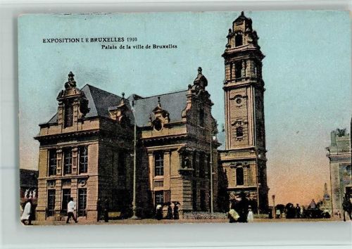 Exposition 1910 - Palais de la ville de Bruxelles AK