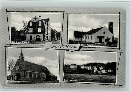 Tente Kaufhaus Mebus Kath. Kirche Evangel. Kirche Im Rosenacker 4-Bildaufnahme