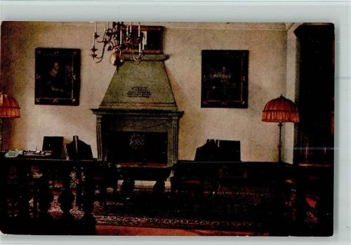 Augsburg Palasthotel Drei Mohren Innenaufnahme Halle mit dem histor. Fugger-Kamin