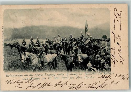 Verdun Erinnerung Corps-Übung am 12. Mai 1900 bei Fort Häseler