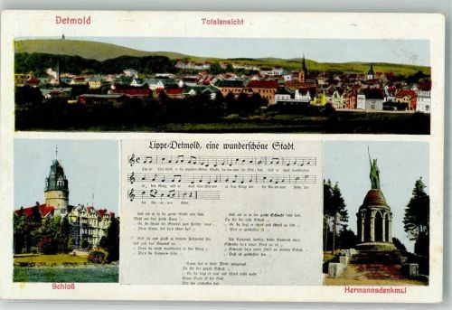 Detmold Schloss Hermannsdenkmal Lied