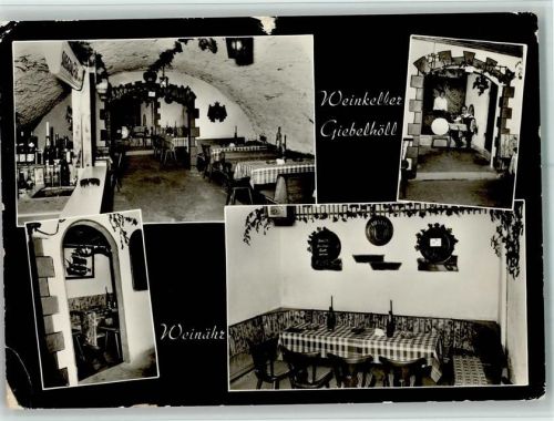 Weinähr Weinkeller Giebelhöll Innenaufnahmen 4-Bildaufnahme