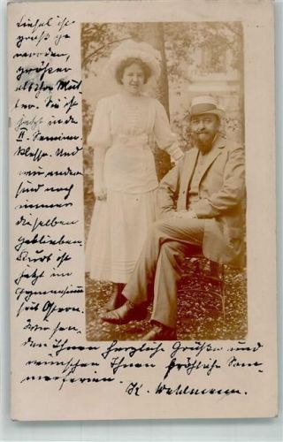 Hameln 1910 Ort lt. Stempel Portrait Ehepaar