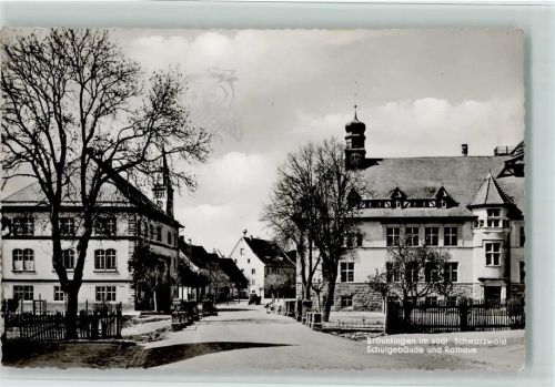 Bräunlingen Schulgebäude und Rathaus
