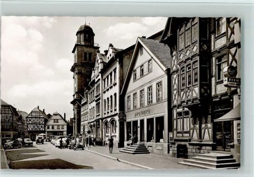 Lauterbach Marktplatz Apotheke Fachwerkhaus