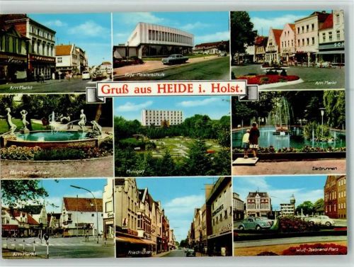 Heide Am Markt Krfz. Meisterschule Märchenbrunnen Minigolf Zierbrunnen Friedrichstraße Wulf-Isebrand-Platz