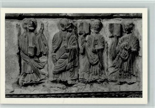 Santillana del Mar Kloster Relief Hauptaltar Apostel