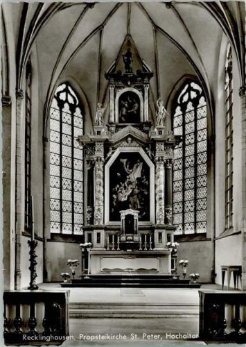 Recklinghausen Propsteikirche St. Peter Innenaufnahme Hochaltar