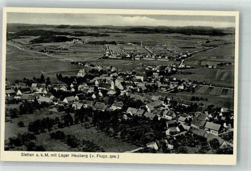 Stetten Fliegeraufnahme mit Lager Heuberg Freigeg. d. R.L.M.
