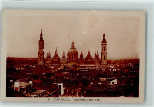 Saragossa Teilansicht mit Basilika del Pilar